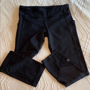 Lululemon Pace Rival Crop Black sz 6